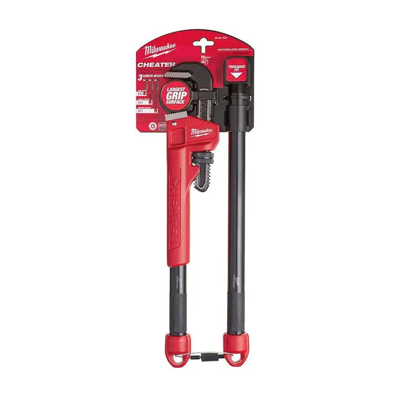 MW Cheater Pipe Wrench with 14 in. Steel Pipe Wrench 48-22-7314-48-22-7114