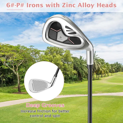Complete Women’s Golf Club Set  9-Piece Right-Handed Starter Kit for Beginners