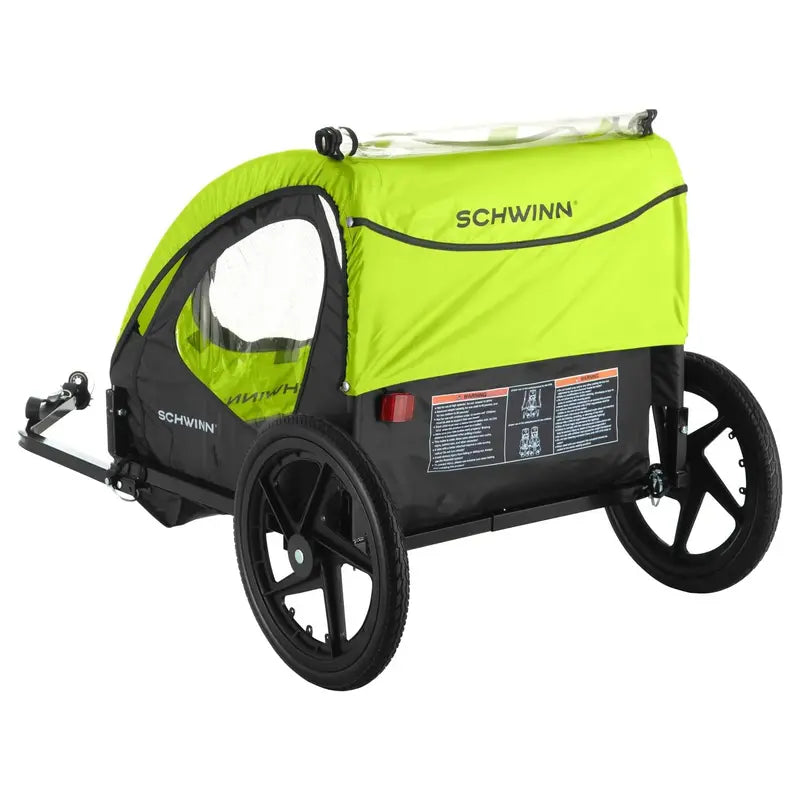 Schwinn Shuttle Folding Bike Trailer  Lightweight, Hitch-Compatible Carrier for Kids or Gear