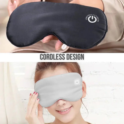 Cordless Heated Eye Mask  Adjustable Warmth for Relaxation & Sleep Support