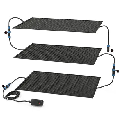 20″ x 30″ Heated Snow Melt Mat  Outdoor De-Icing Pad with Power Cord + 2 Cordless Options
