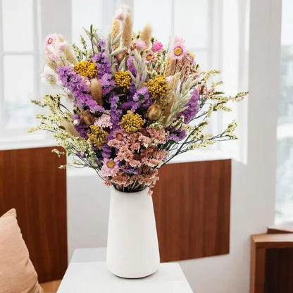Curated Dried Flower Bouquet  Rustic Botanical Arrangement for Home & Wedding Spaces