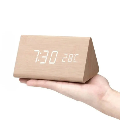 LED Desk Clock with Tap-to-Wake Display and Sound Sensitivity