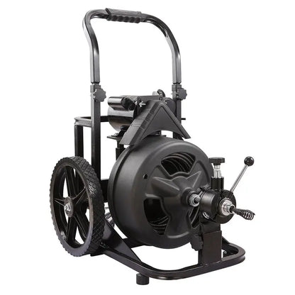 XtremepowerUS 100-Foot Electric Drain Snake  Commercial-Grade Sewer Auger with Attachments and Heavy-Duty Motor