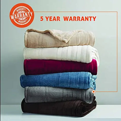 Degrees of Comfort Electric Blanket King Size, Heated Blanket for Bed, Dual Control
