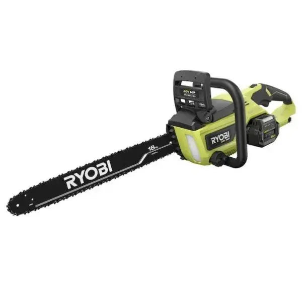 RYOBI 40V 18-Inch Cordless Chainsaw Kit — Includes Battery & Charger, Green