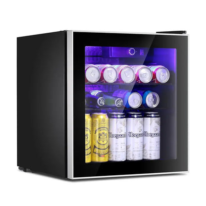 Antarctic Star 60-Can Mini Fridge  Compact Beverage Cooler with Adjustable Shelves