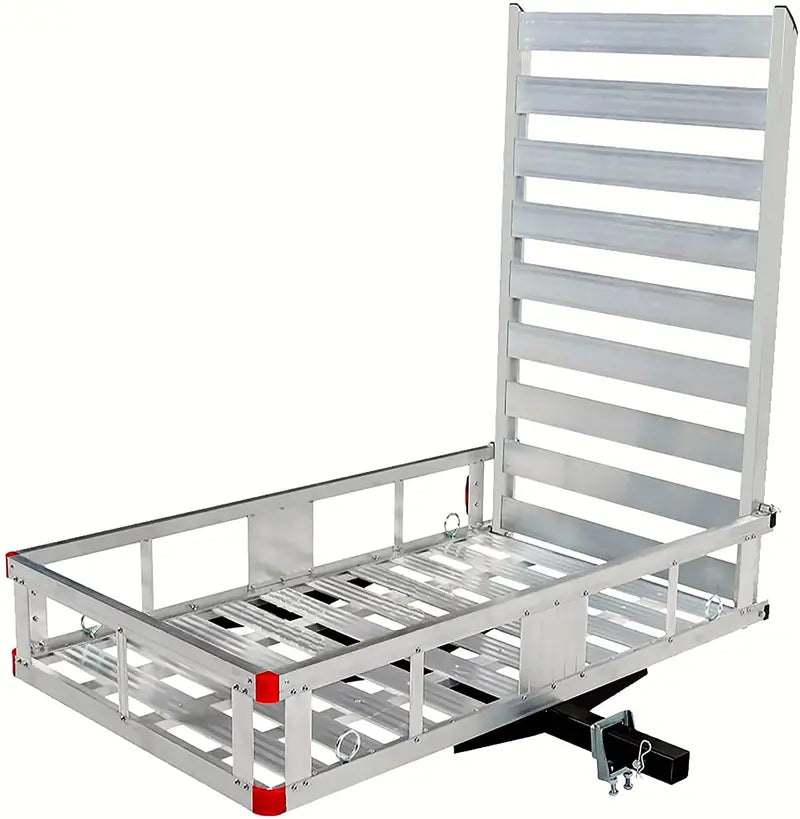 Heavy-Duty Aluminum Hitch-Mount Cargo Carrier — 47-Inch Loading Ramp, Class III/IV Rated