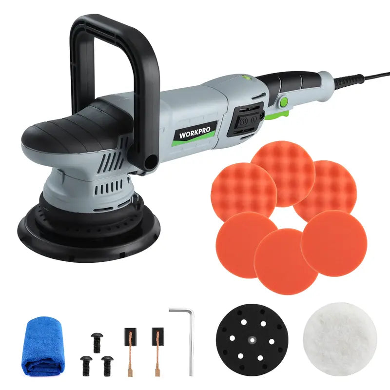WORKPRO 6-Inch 1080W Dual-Action Buffer Polisher Kit