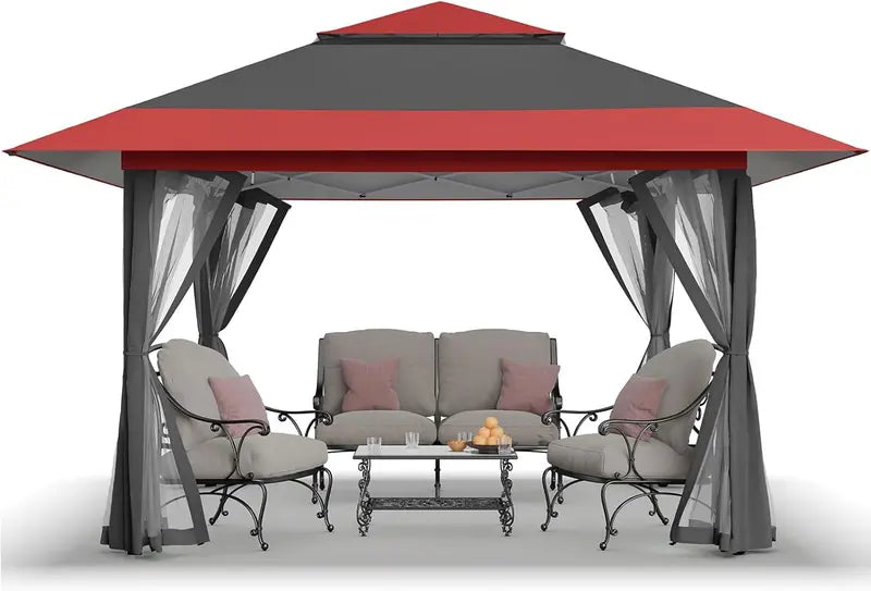 CROWN SHADES 13x13ft Pop-Up Gazebo Canopy — Clearance Sale Model