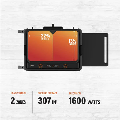 22″ Electric Tabletop Griddle with Prep Cart  E-Series