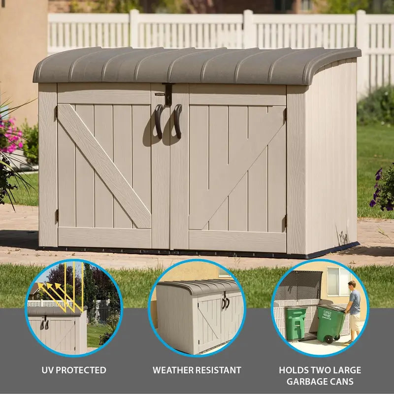 Lifetime Horizontal Storage Shed  75-Cubic-Foot Capacity, Model 60170