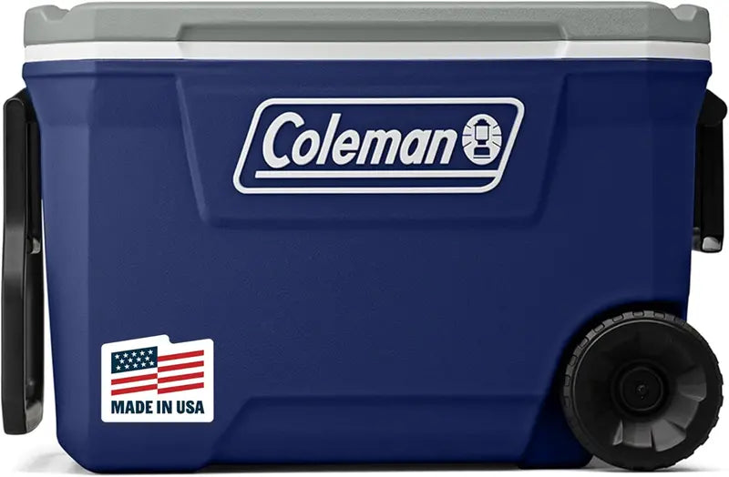 Coleman 100-Quart Insulated Rolling Cooler  Leak-Proof Hard-Sided Outdoor Cooler with 5-Day Ice Retention