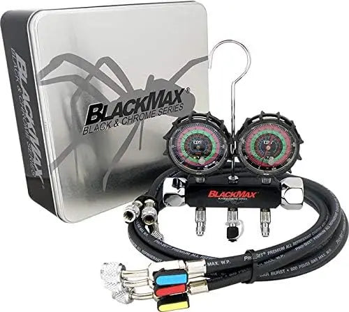 Appion 2-Valve Manifold Gauge Set with MegaFlow Vacuum-Rated Core Removal Tool