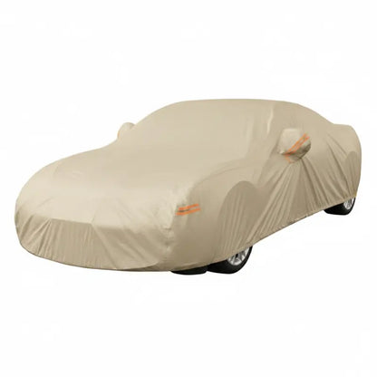 10-Layer Reflective All-Weather Car Cover with Secure Straps and Water Resistance