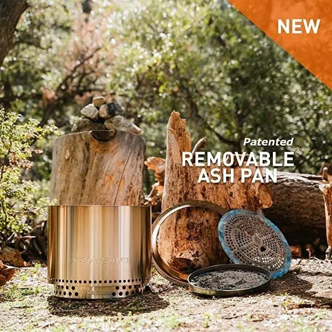 Bonfire 2.0 Smokeless Fire Pit  Portable Stainless Steel Wood Burning Fireplace with Removable Ash Pan, 14″x19.5″, 20 lbs, Deep Olive, Ideal for Camping