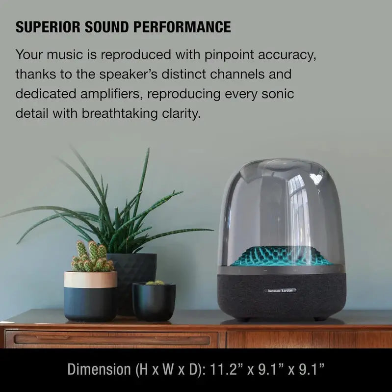 Bluetooth Speaker with Eco-Materials Construction, Premium Audio & 5 Dynamic Light Themes