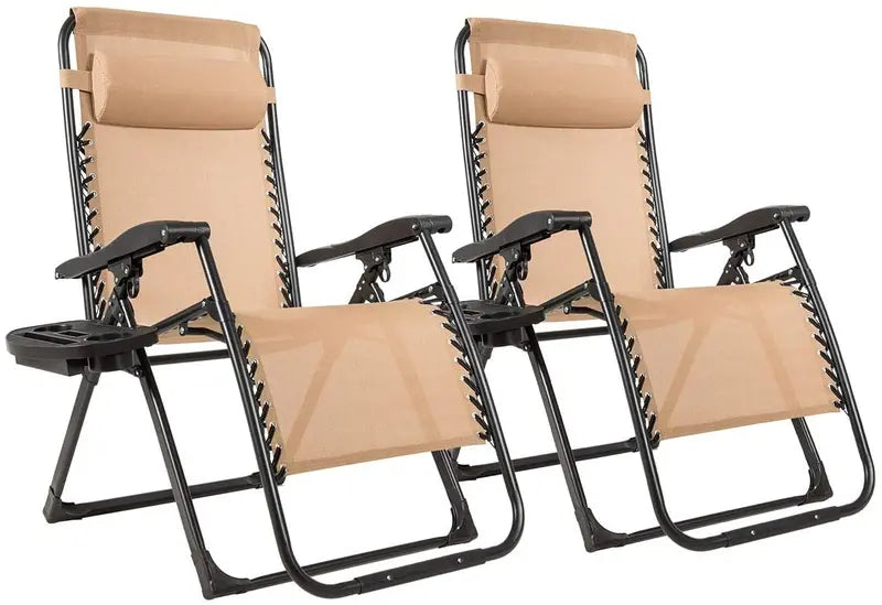 Zero-Gravity Recliner Chair  500-Lb Capacity Oversized Lounge with Cup Holder