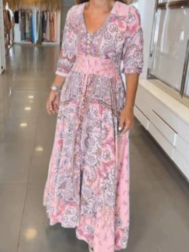 Robe d'Été Imprimé Floral "Évasion"