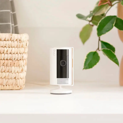 Ring Indoor Security Camera 1080p (2nd Gen) with Privacy Cover, Plug-In, White