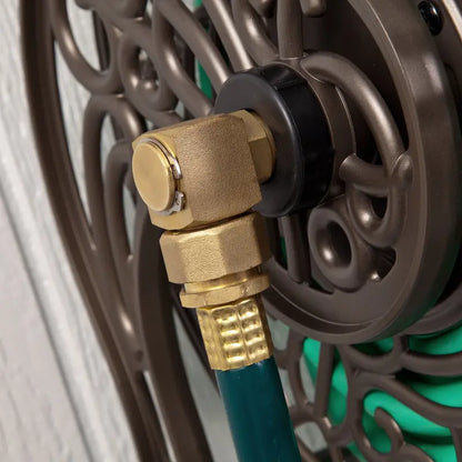 Liberty Garden LBG-704 125′ Steel Decorative Garden Hose Wall Mounted Reel