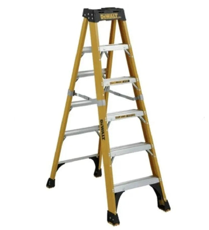 DEWALT Stepladder 500lb Rated FG 6′ DXL3810-06 from DEWALT