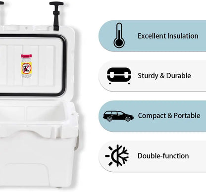 16-Quart Portable Cooler  Insulated Ice Chest for Day Trips and Outdoor Adventures