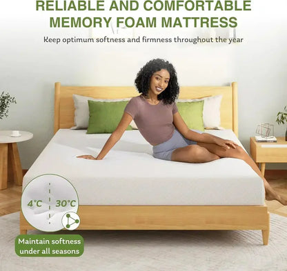 8-Inch Double Memory Foam Mattress  Balanced Medium-Firm Comfort for Everyday Sleep