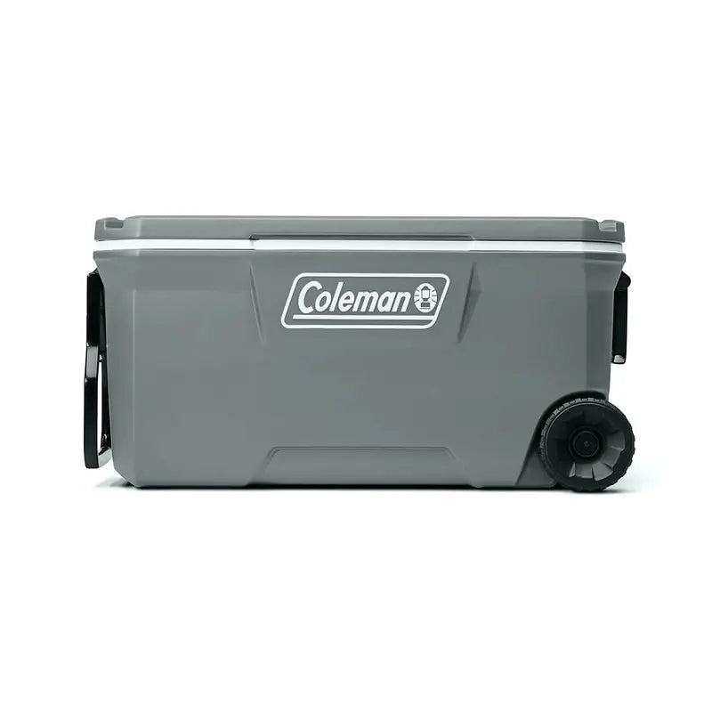 Coleman 100-Quart Wheeled Cooler  Rugged Insulated Ice Chest for Camping & Tailgates