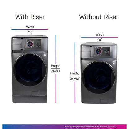 GE Profile UltraFast Ventless Combo Washer & Dryer  4.8 Cu. Ft. Heat Pump Technology in Carbon Graphite Finish