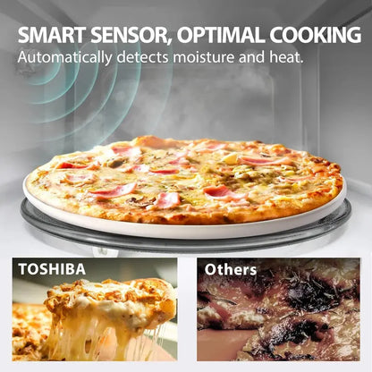 TOSHIBA ML-EC42P(SS) 4-in-1 Microwave Oven  Convection, Air Fryer, Smart Sensor & Mute Mode