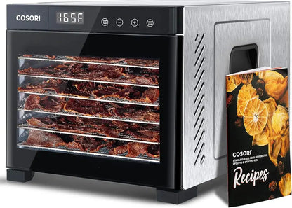 COSORI Large-Capacity Food Dehydrator  600W Unit with Expanded 6.5″ Drying Area