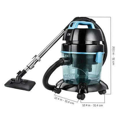 Blue Water Filtration Vacuum Cleaner  Wet/Dry Capability with HEPA Filtration and Cyclonic Separation