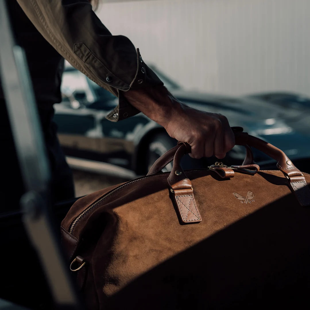 Suede Weekender - Tobacco Brown