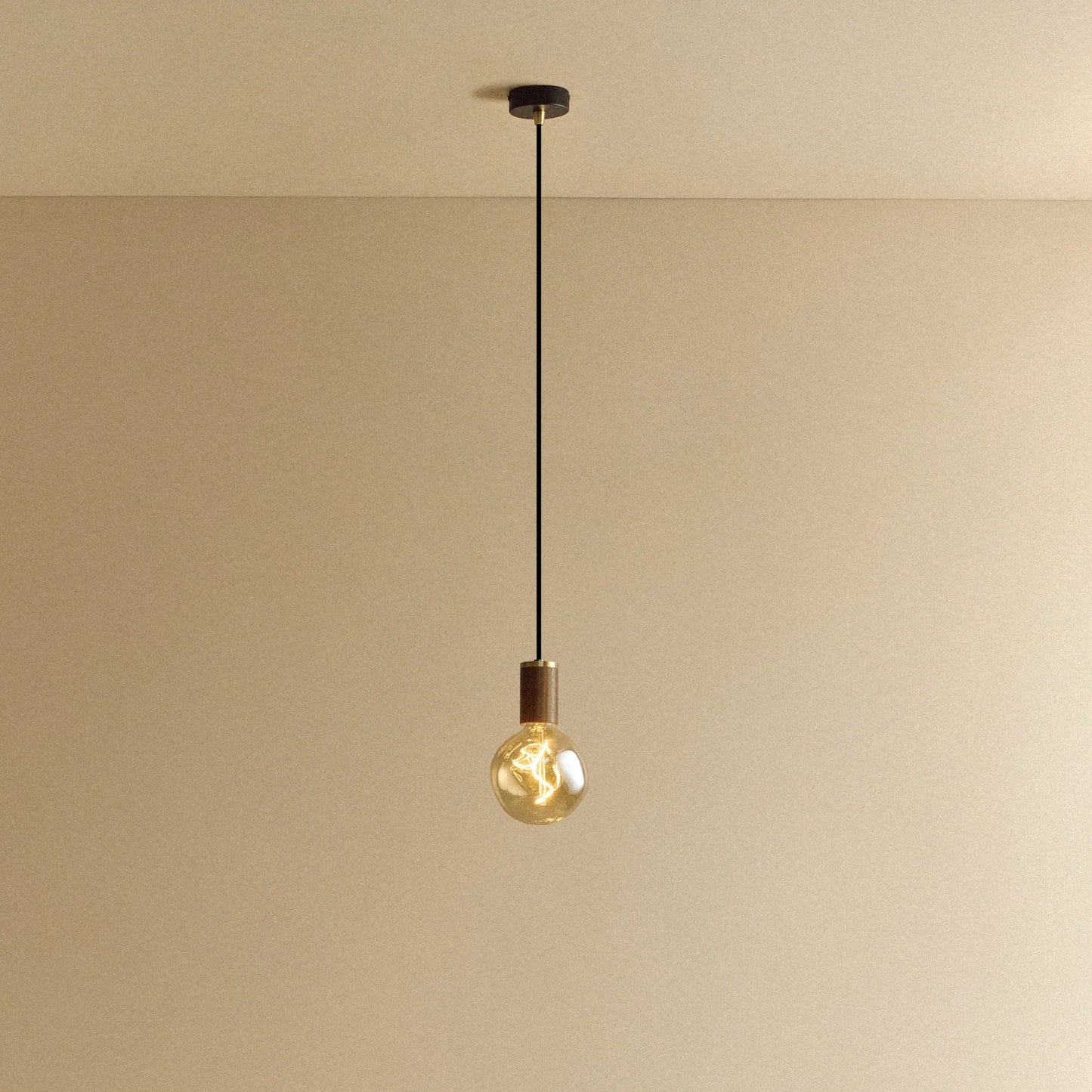 Voronoi I Pendant Light in Walnut