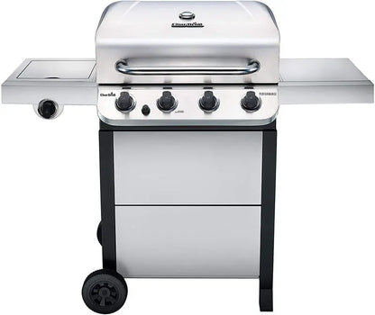 Char-Broil 4-Burner Liquid Propane Grill  Premium Cart-Mounted BBQ Grill with Stainless Construction