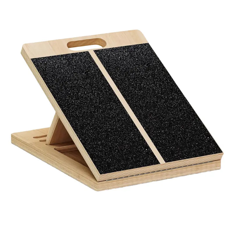 Wooden Calf Stretch Slant Board  Physical Therapy Tool for Mobility & Squat Training