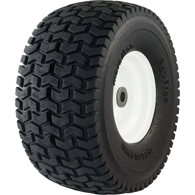 Marathon 30426 Flat Free Turf Lawn and Garden Tire on Rim 15×6.50-6
