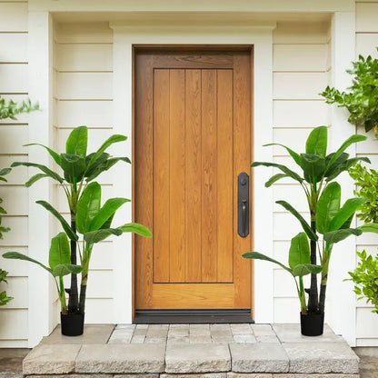 5-Foot Artificial Bird of Paradise Plant with Lifelike Tropical Foliage
