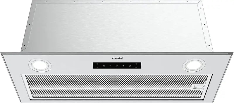 COMFEE’ 30″ Under-Cabinet Range Hood  Slim Ducted/Ductless Vent with Reusable Stainless Filter
