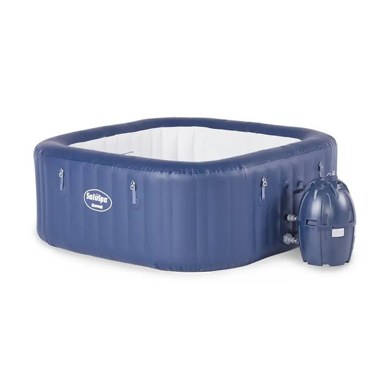 SaluSpa Hawaii 6-Person Inflatable Hot Tub with AirJet System and Rapid-Heat Pump (Blue)