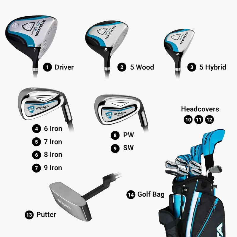 Callaway Strata Ladies’ Golf Set  All-in-One Starter Kit with Lightweight Clubs