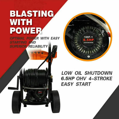 Heavy-Duty 4800 PSI Gas Pressure Washer with 5-Position Spray Nozzle