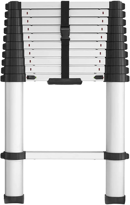 SmartClose Telescoping Aluminum Ladder  300-Lb Capacity, 12.5-Foot Reach with Soft-Close Locks