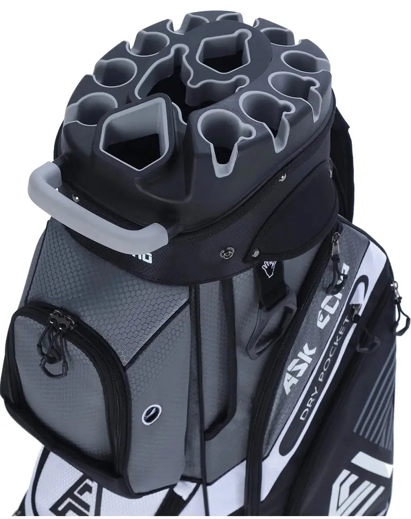 ASK ECHO T-Lock Golf Cart Bag  Waterproof Rain Cover, Ergonomic Handles, Universal Fit
