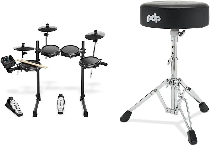 Alesis Turbo Mesh Electronic Drum Set  100+ Sounds & Responsive Mesh Pads