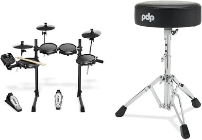 Alesis Turbo Mesh Electronic Drum Set  100+ Sounds & Responsive Mesh Pads