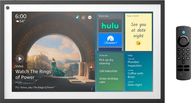 Amazon Echo Show 15 Smart Display 15.6″ with Alexa & Fire TV  Black