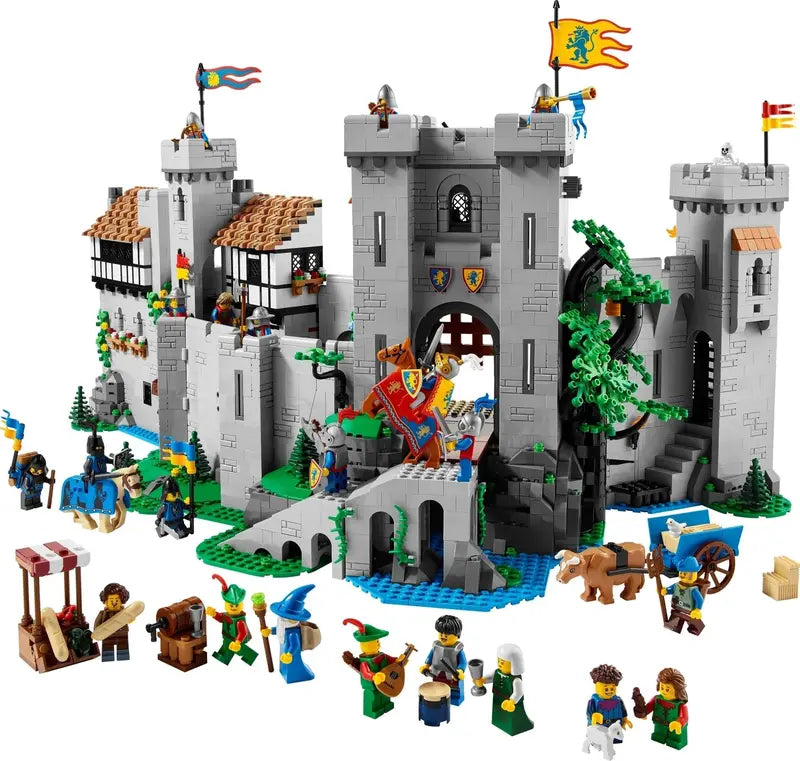 Lion Knights Castle Building Set  Modular Fantasy Playset for Creative Construction