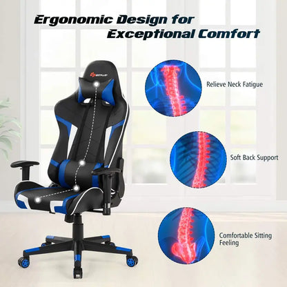 X-Frame Esports Desk and PVC Racing Chair Combo for Gamers